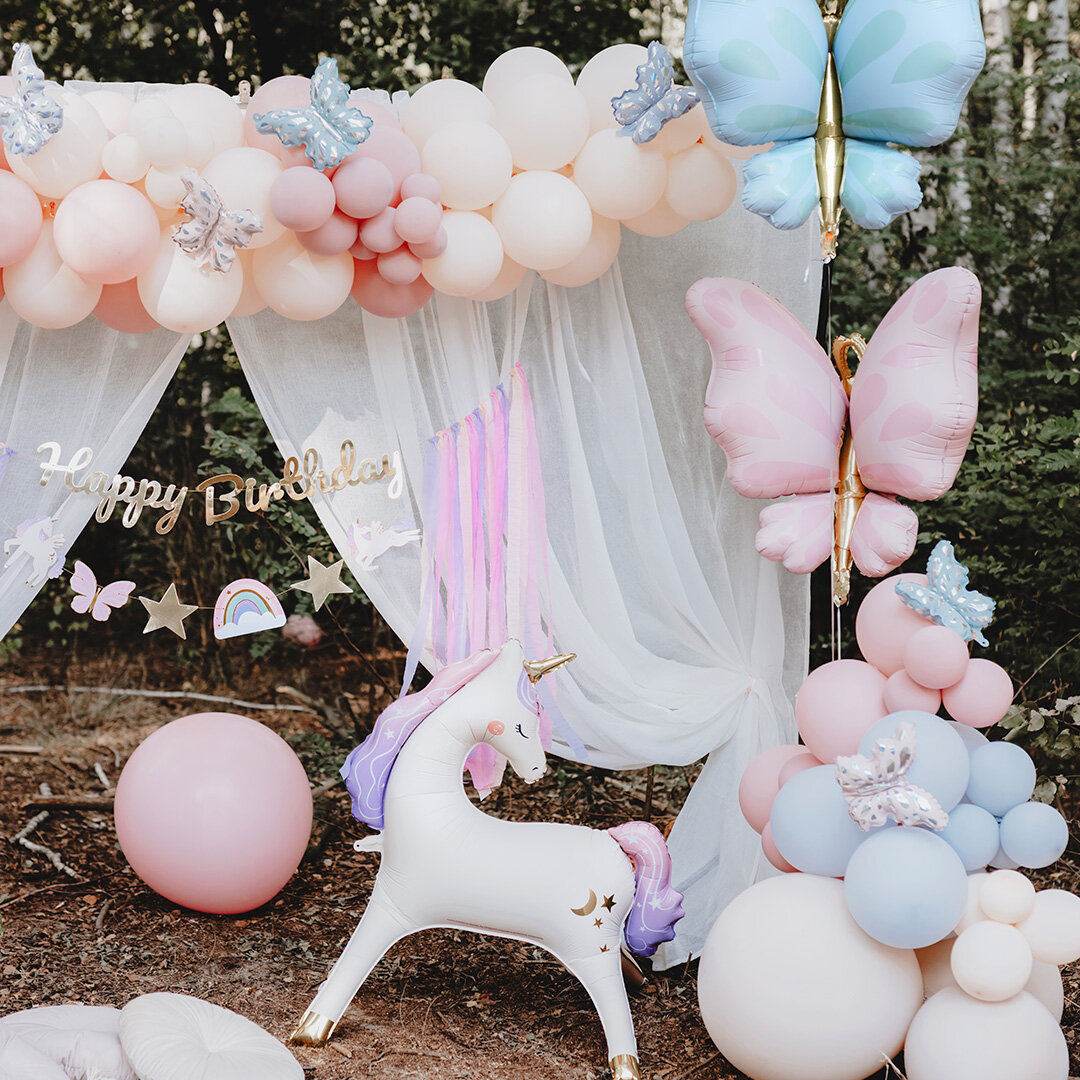 Folienballons Kleine Schmetterlinge 3er-Pack