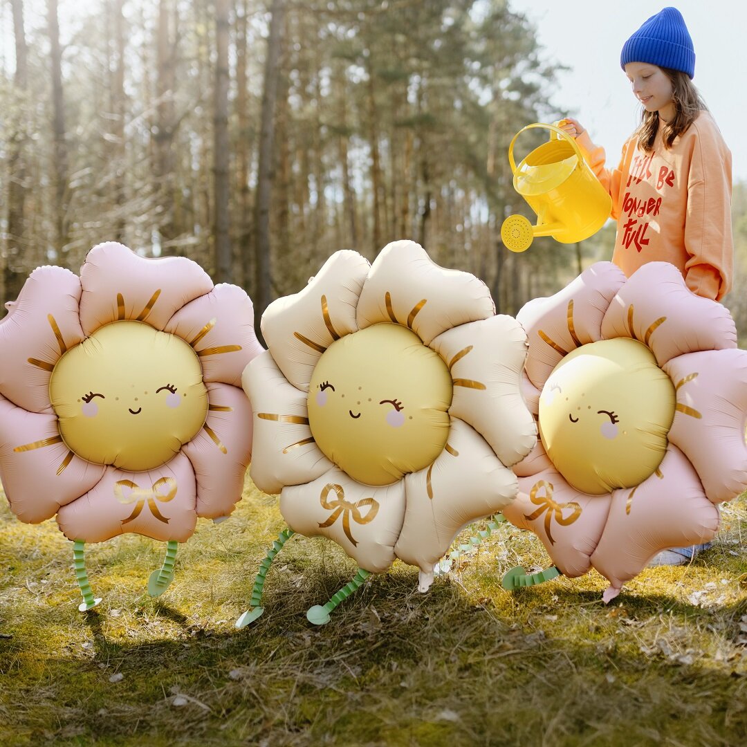 Blumen-Folienballon mit 3D-Effekt 104 cm