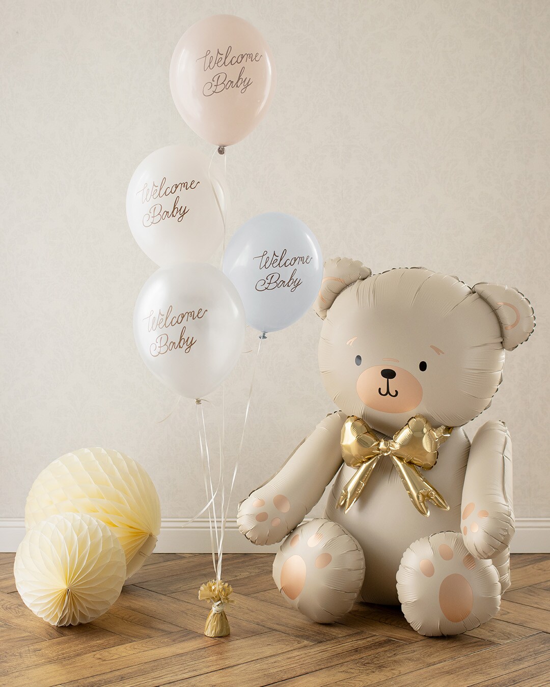 Sitzender Teddybär-Folienballon 84 cm