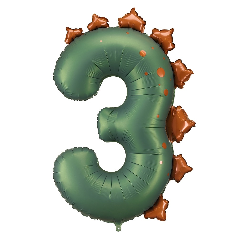 Dinosaurier Zahlenballon 3 (92 cm)