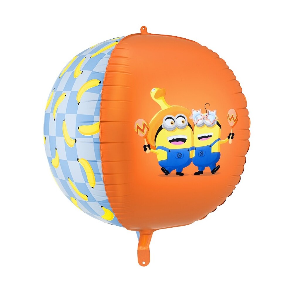 Minions Kugelförmiger Folienballon 50 cm