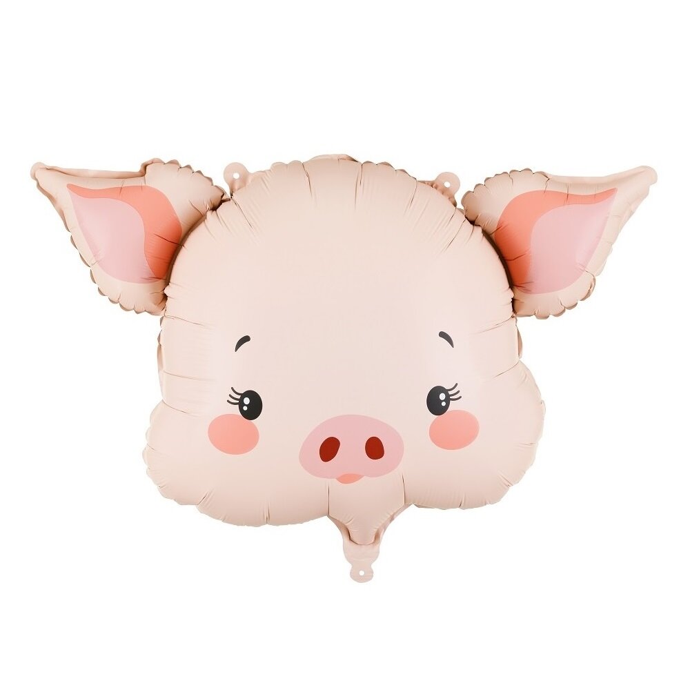 Folienballon Schweinegesicht 61 cm