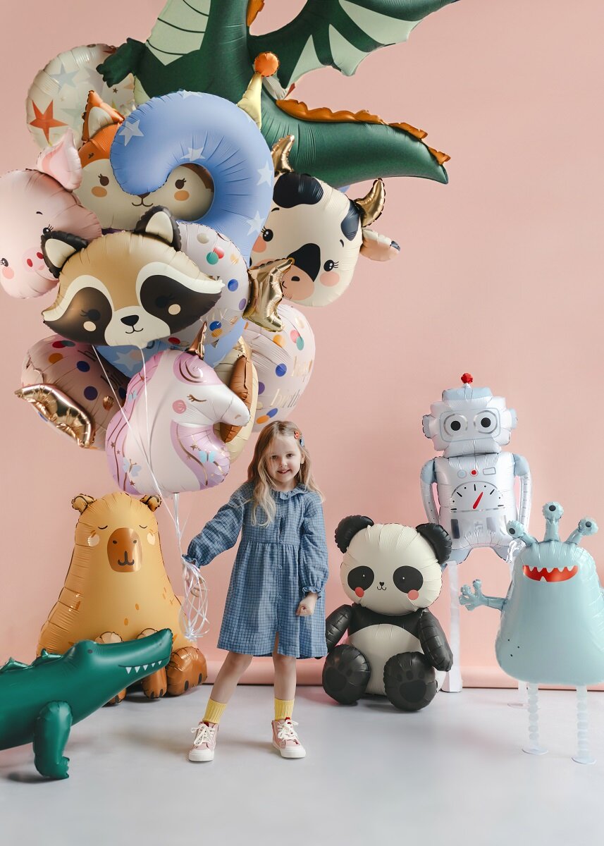 Folienballon Sitzender Panda 72 cm