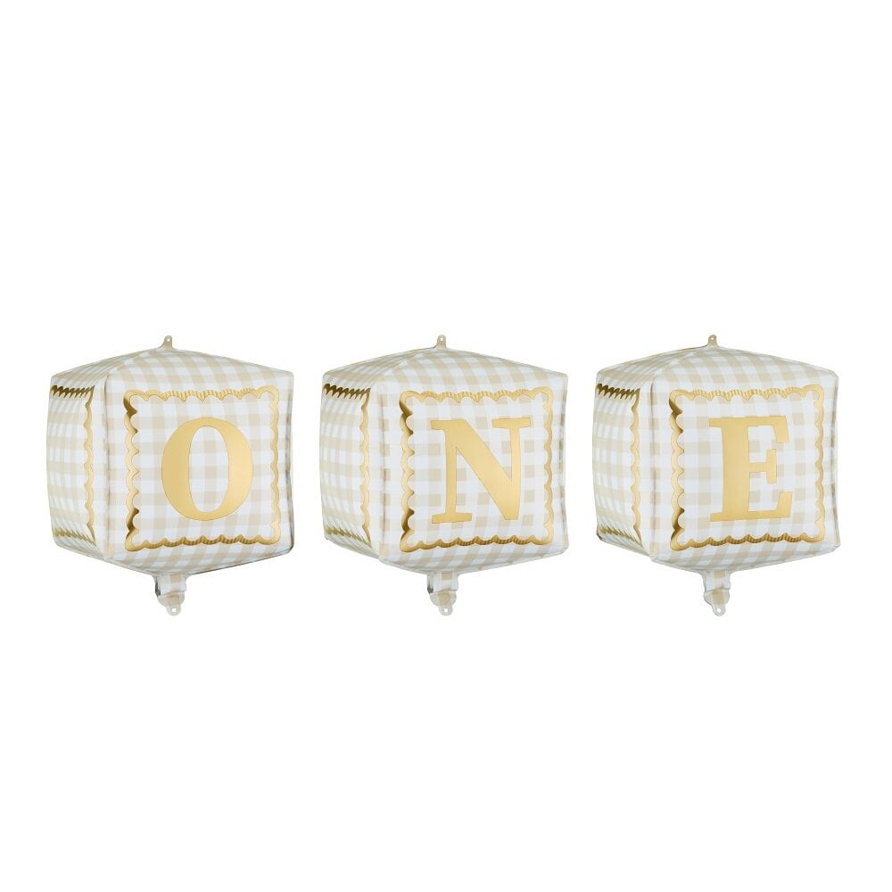 Folienballons Würfel One 3er-Pack