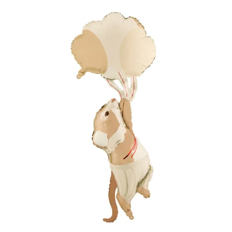 Folienballon süße Maus mit Wolkenballon 104 cm