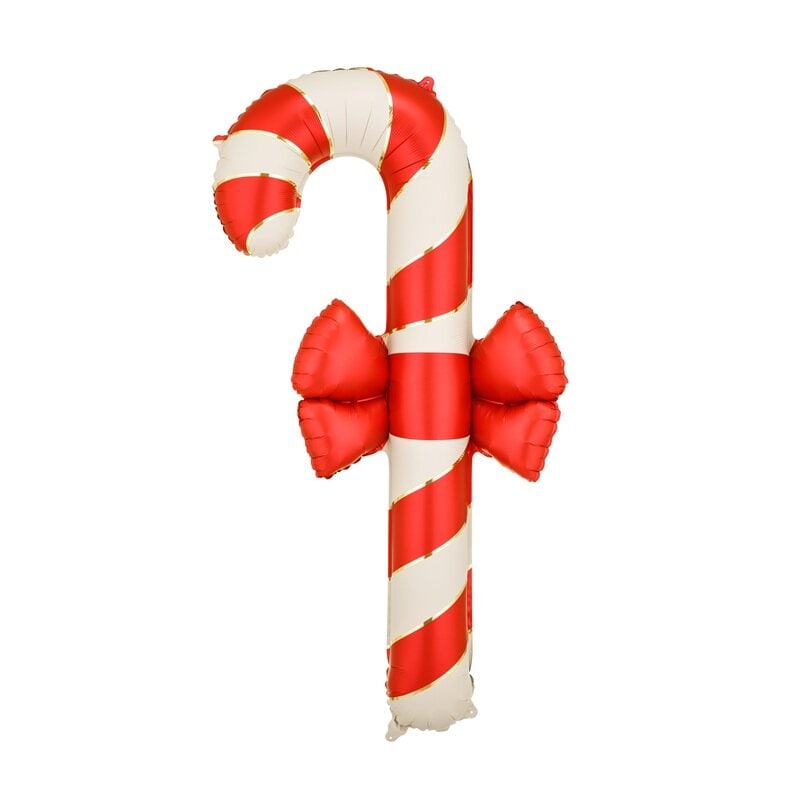 Folienballon Zuckerstange mit Schleife 131 cm