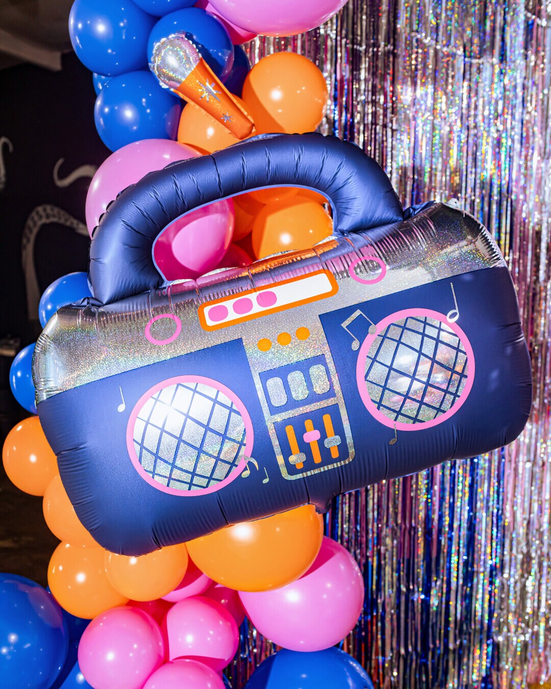 Folienballon Disco Boombox 98 cm