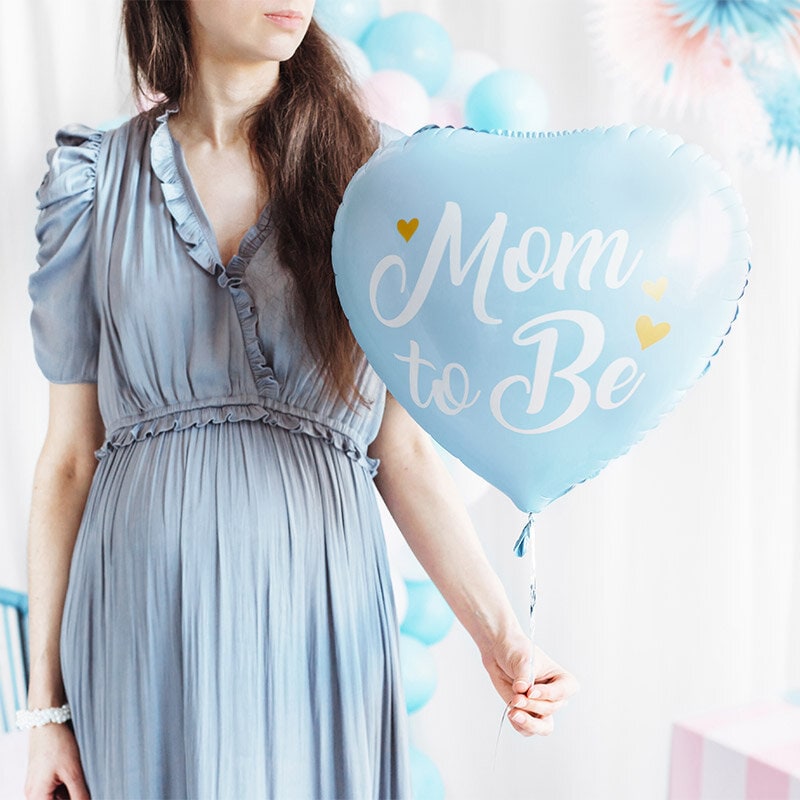 Folienballon Blau, Mom To Be