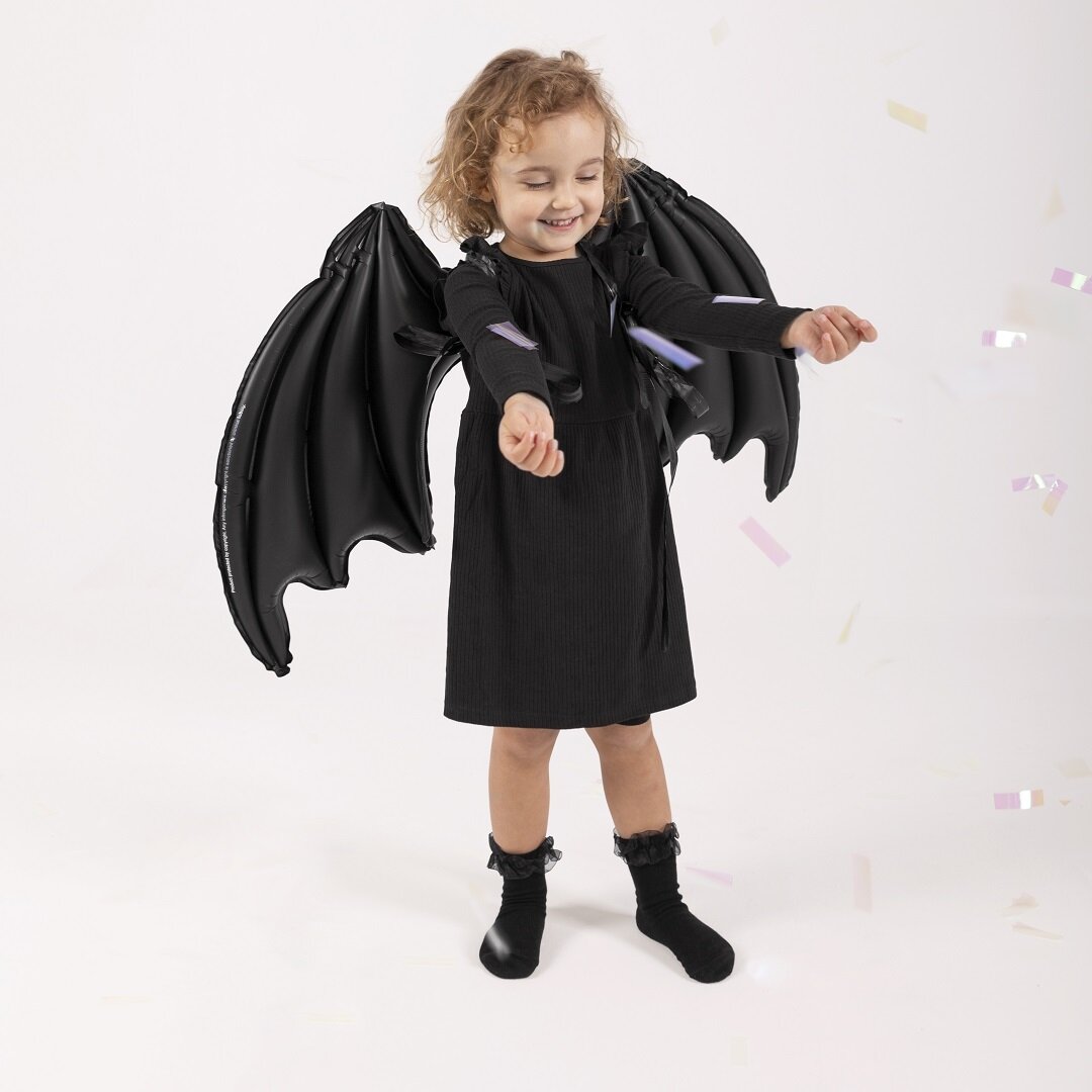 Ballonflügel Fledermaus 85 x 50 cm