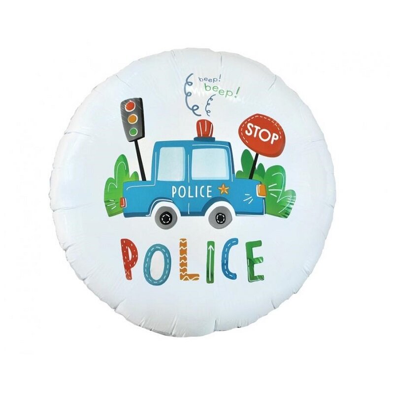 Polizei - Folienballon 36 cm
