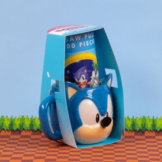 Sonic the Hedgehog - Geschenkset mit Puzzle und Porzellanbecher