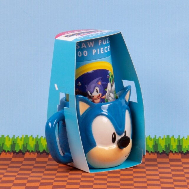 Sonic the Hedgehog - Geschenkset mit Puzzle und Porzellanbecher