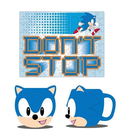 Sonic the Hedgehog - Geschenkset mit Puzzle und Porzellanbecher