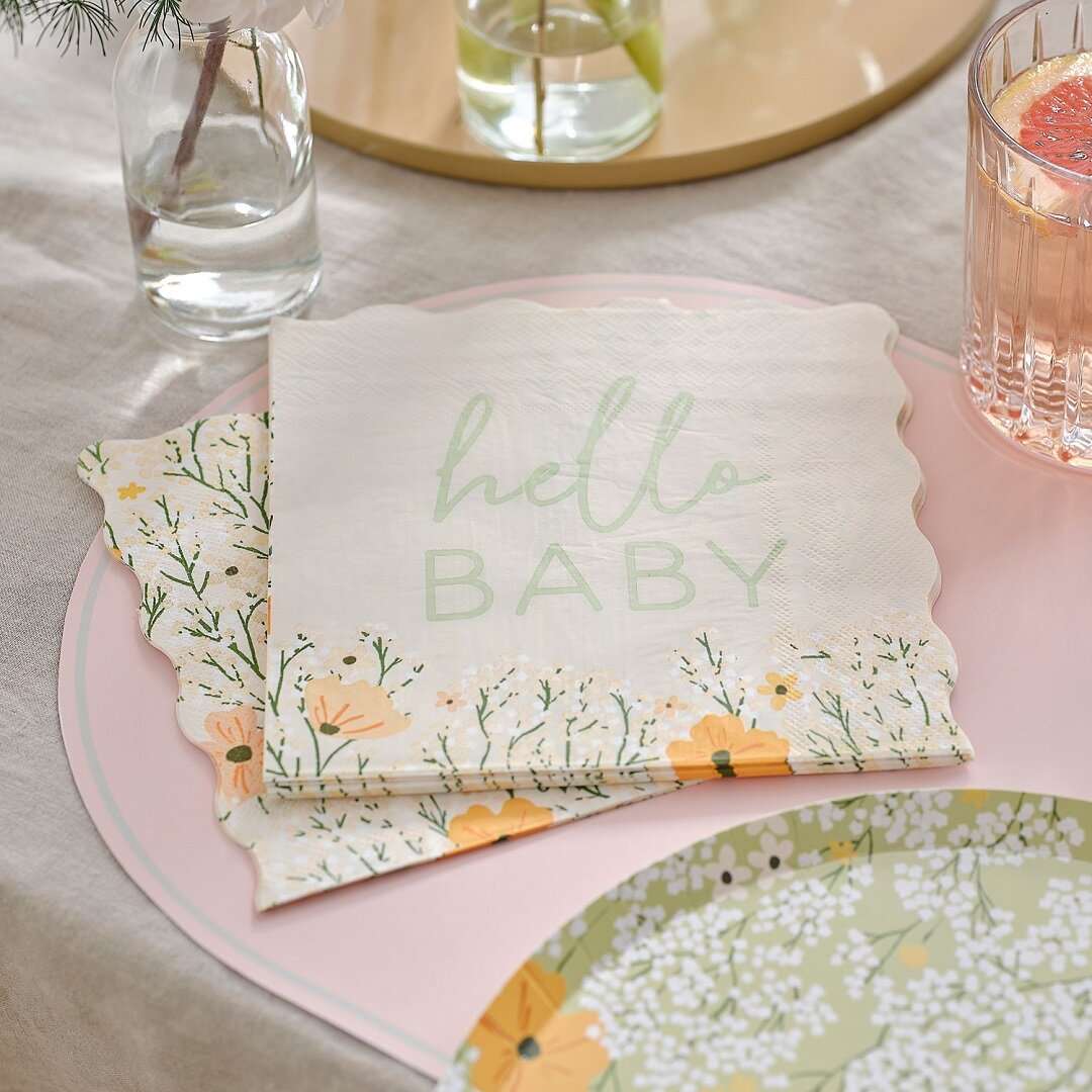 Floral Baby - Servietten 16er-Pack