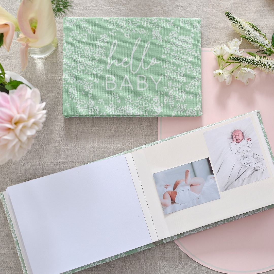 Floral Baby - Gästebuch & Fotoalbum