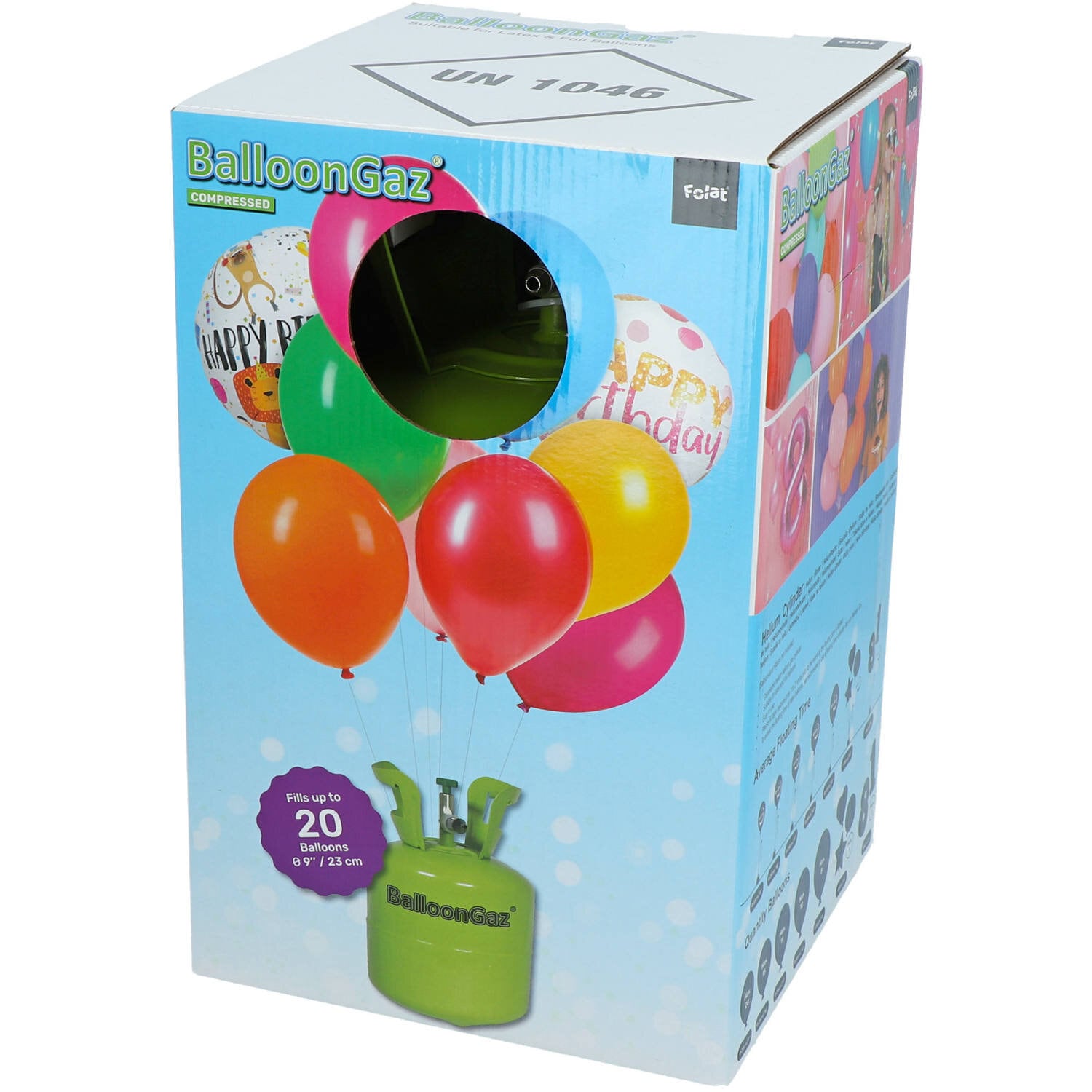 Helium Einwegflasche für 20 Ballons