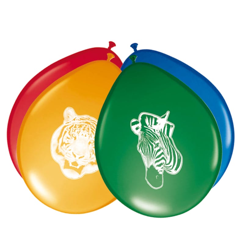 Tropische Safari - Luftballons 8er Pack