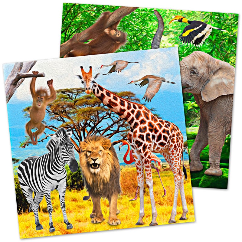 Tropische Safari - Servietten 20er-Pack