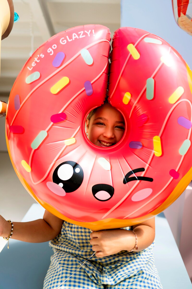 Kawaii Folienballon Donut 60 cm