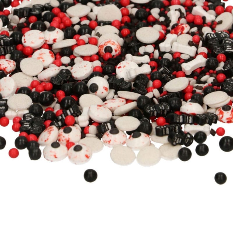 FunCakes - Halloween Streusel Augen und Fledermäuse 70 g