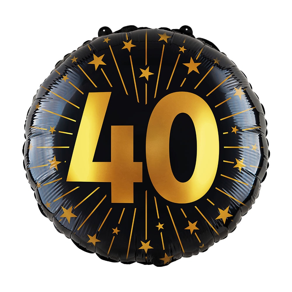 Folienballon Gold 40 Jahre