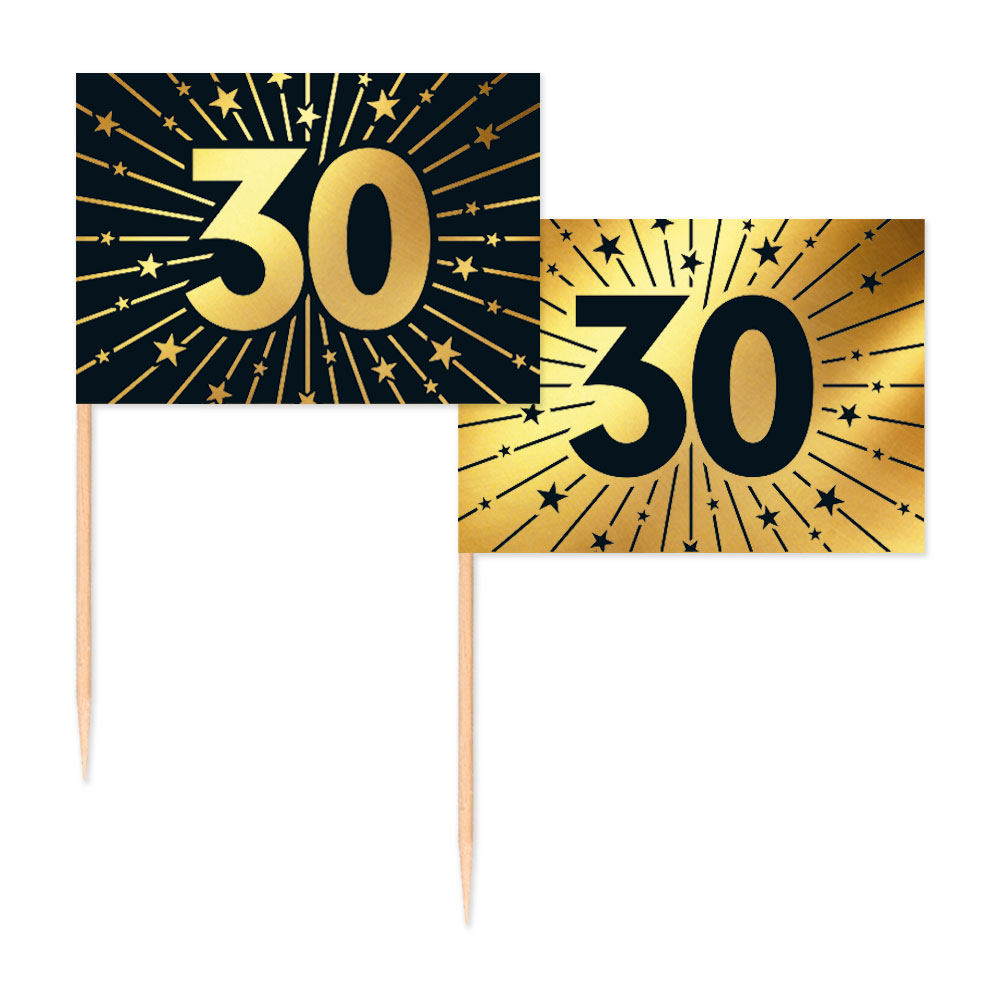 Party Picks 30 Jahre 50er-Pack