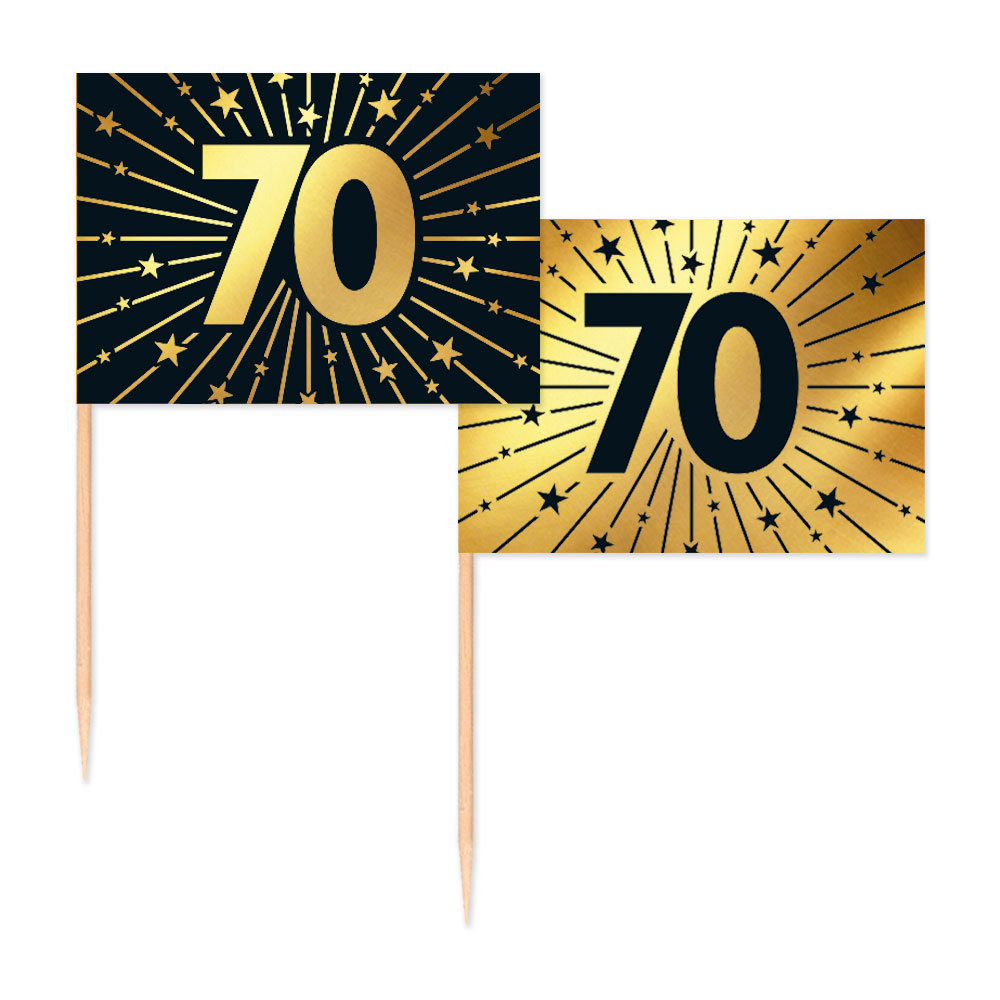 Party Picks 70 Jahre 50er-Pack