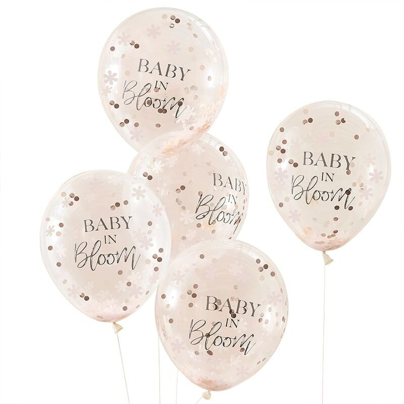 Baby in Bloom - Luftballons im 5er-Pack