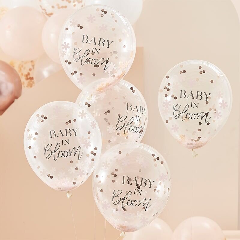 Baby in Bloom - Luftballons im 5er-Pack
