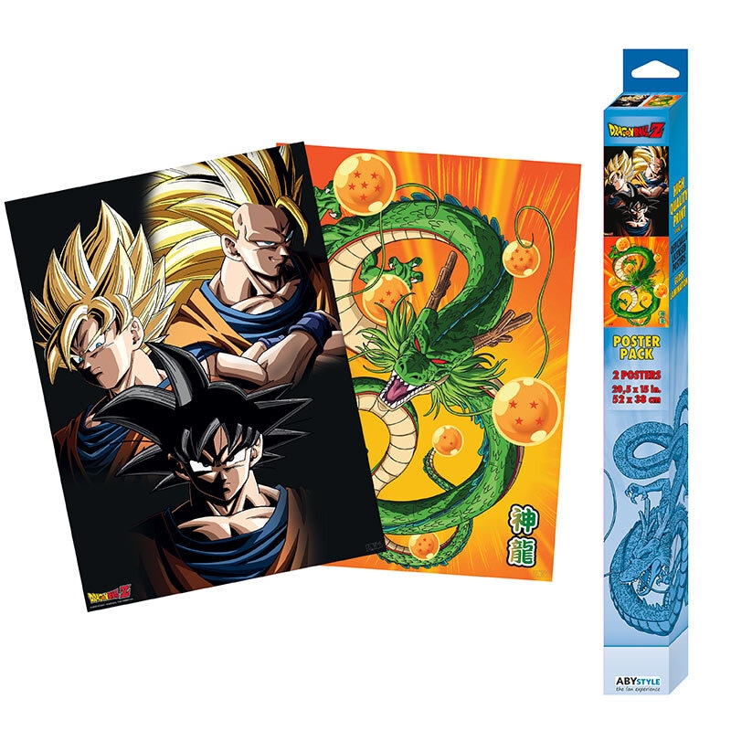 Dragon Ball Z - Poster Chibi Goku & Shenron 2er Pack