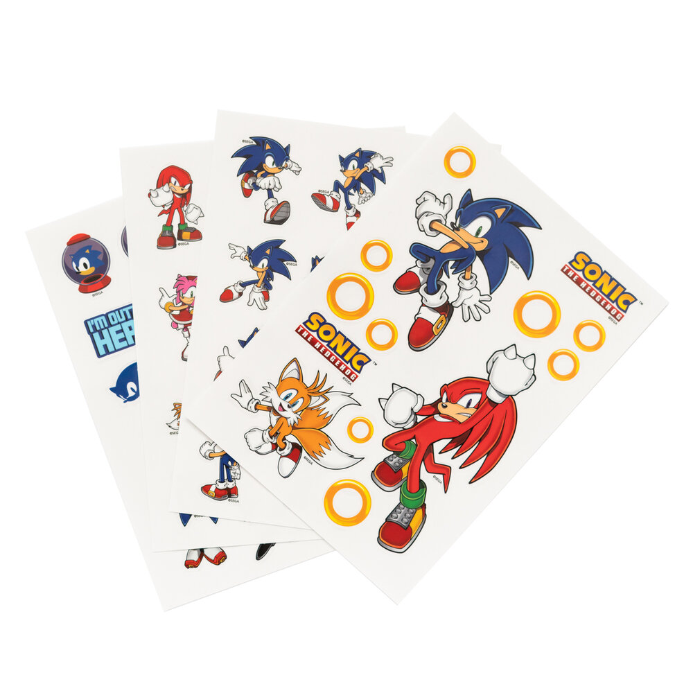 Sonic The Hedgehog - Stickerbogen 56er Pack