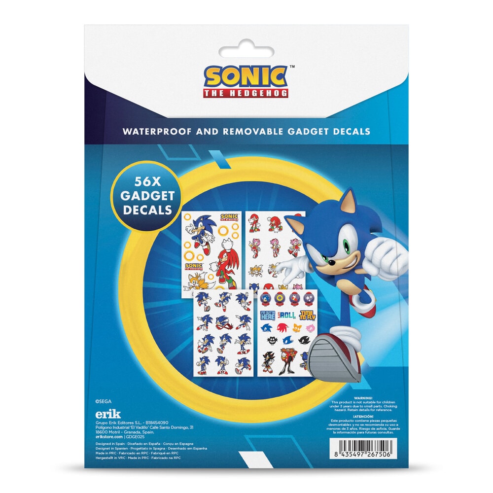 Sonic The Hedgehog - Stickerbogen 56er Pack