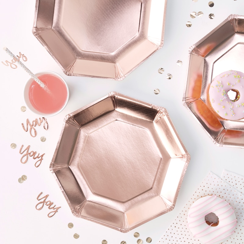 Pick and Mix - Teller Roségold 8er-Pack