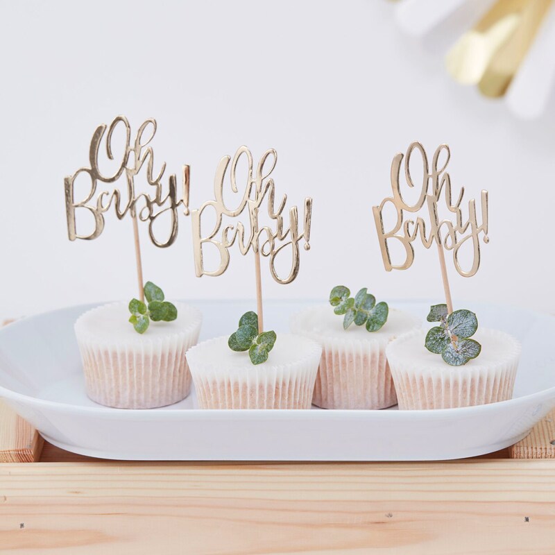 Oh Baby - Cake Topper 12er-Pack