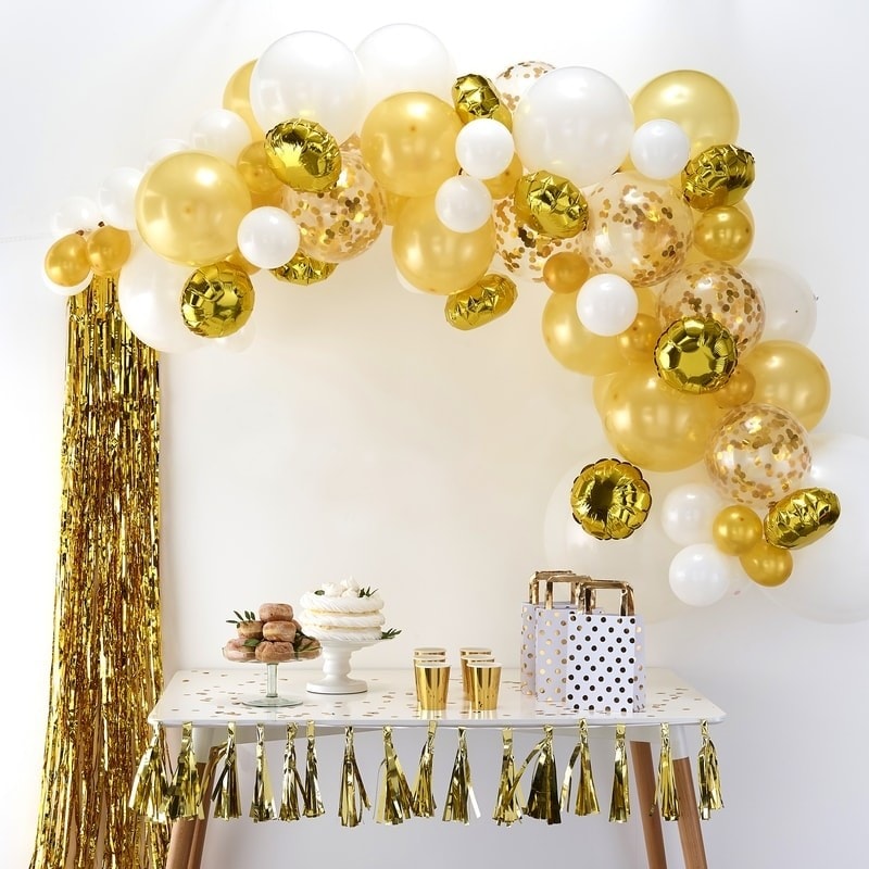 DIY Ballongirlande - Gold