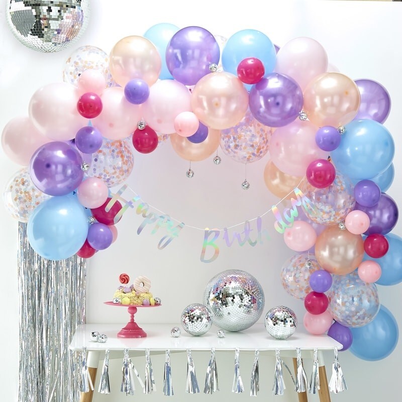 DIY Ballongirlande - Pastell