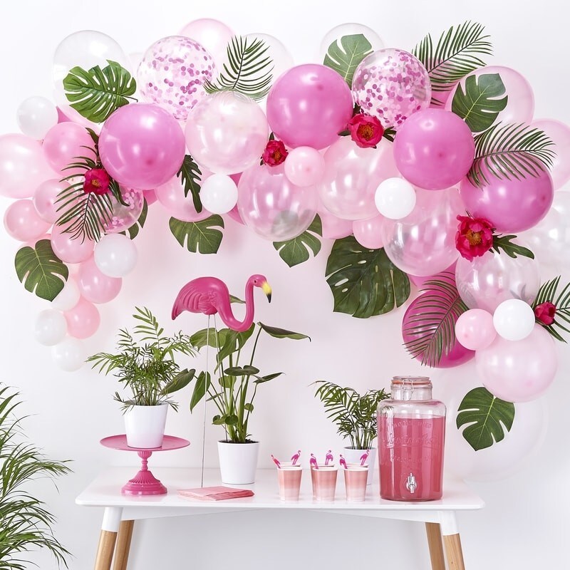 DIY Ballongirlande - Rosa