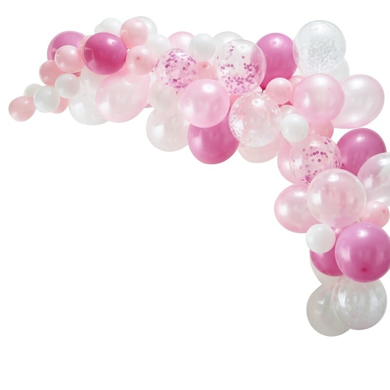 DIY Ballongirlande - Rosa