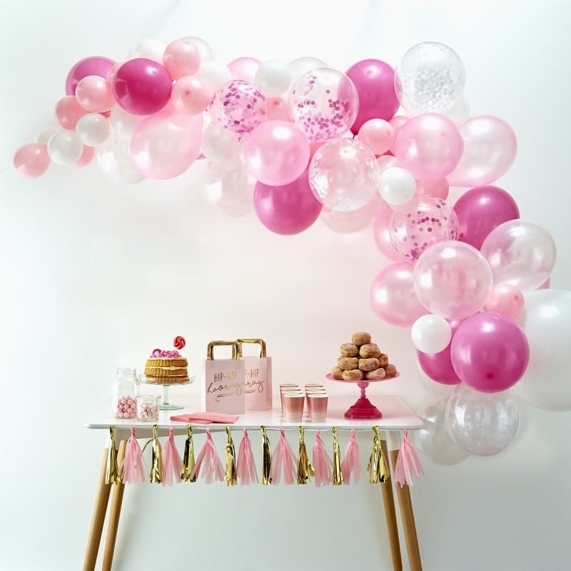 DIY Ballongirlande - Rosa