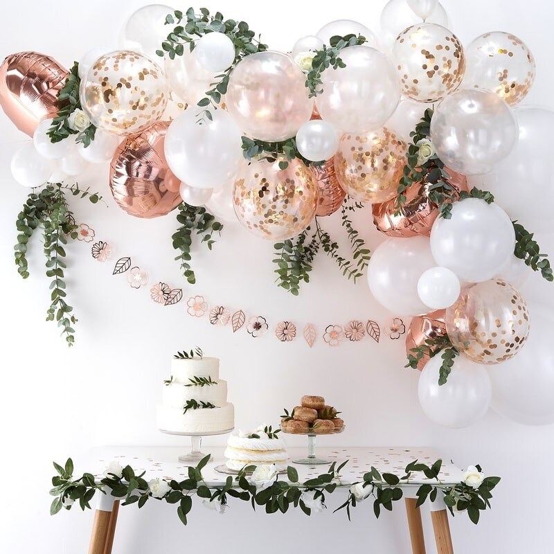 DIY Ballongirlande - Roségold