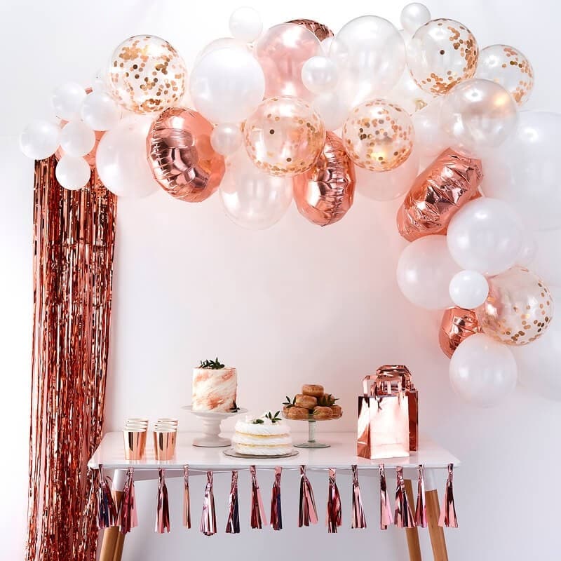 DIY Ballongirlande - Roségold