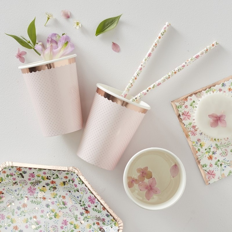 Ditsy Floral - Pappbecher 8er Pack