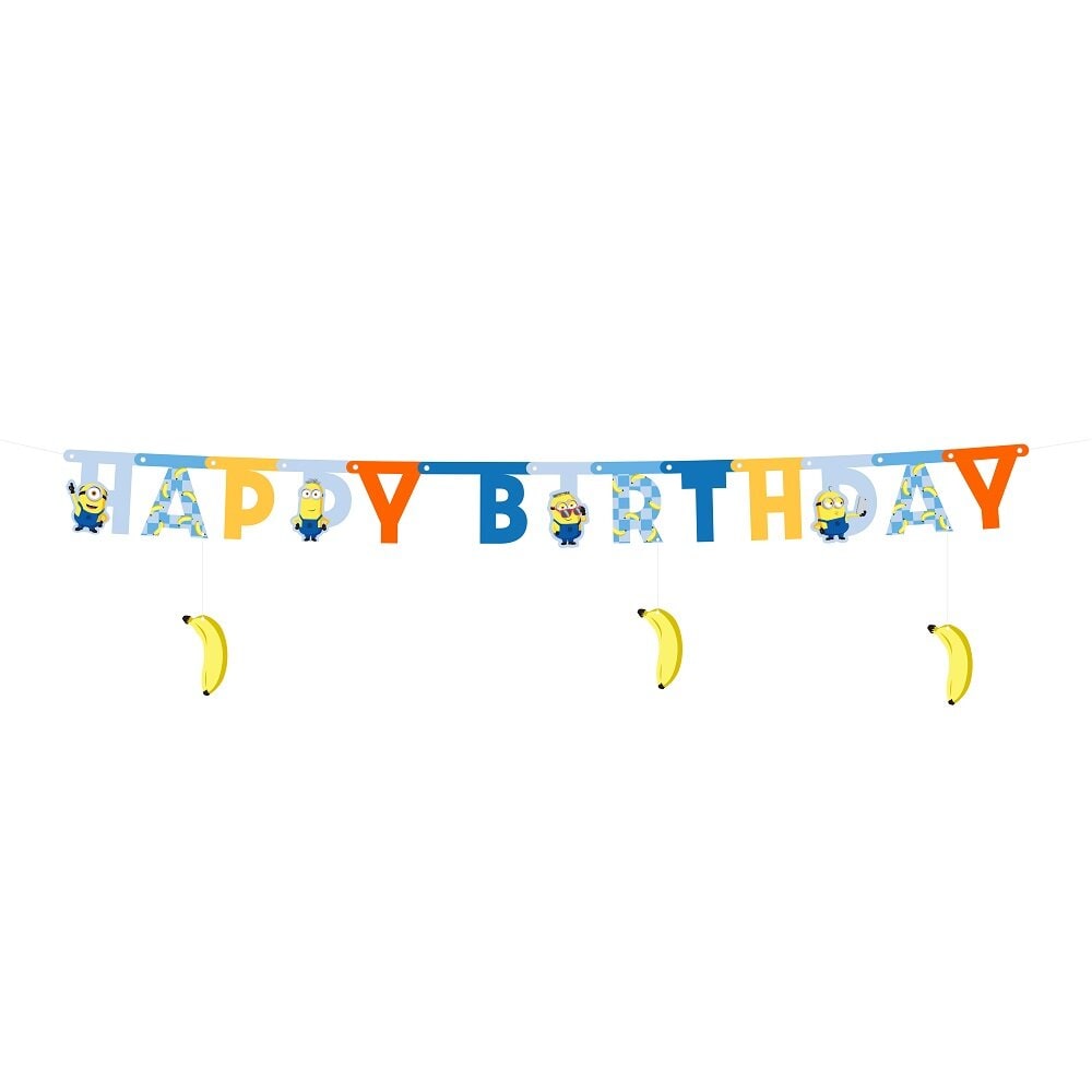 Minions Girlande Happy Birthday 153 cm