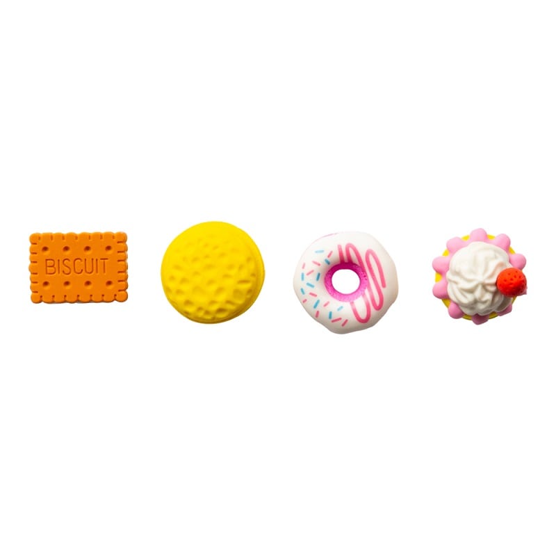 Radiergummi, Gebäck 4er-Pack