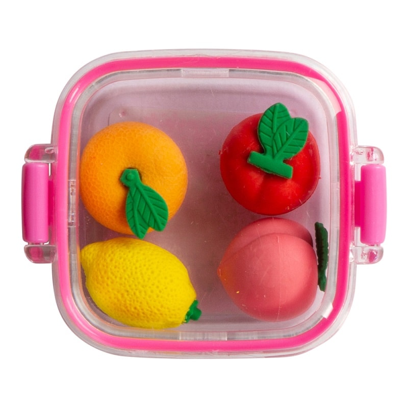 Frucht-Radiergummis im 4er-Pack