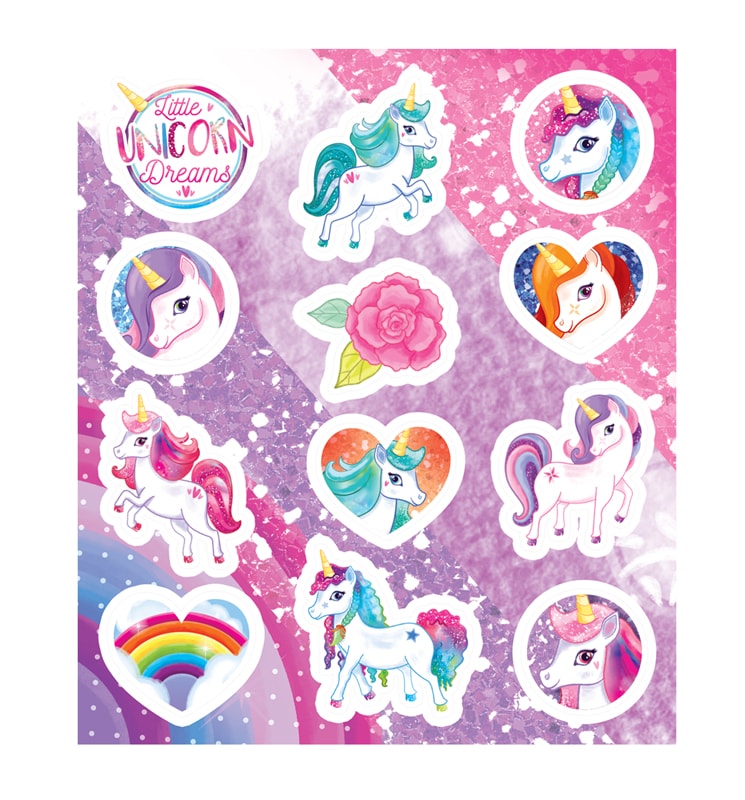 Einhorn - Sticker 12er-Pack