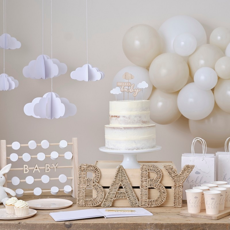 Hallo Baby - Cake Toppers 4er Pack