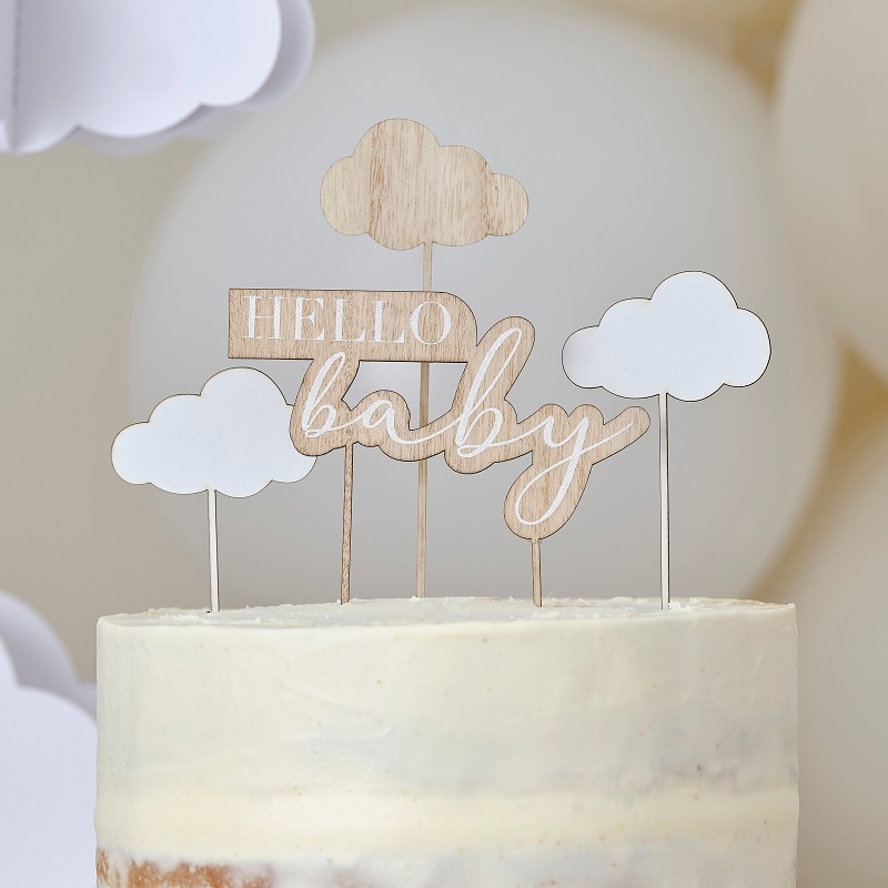 Hallo Baby - Cake Toppers 4er Pack