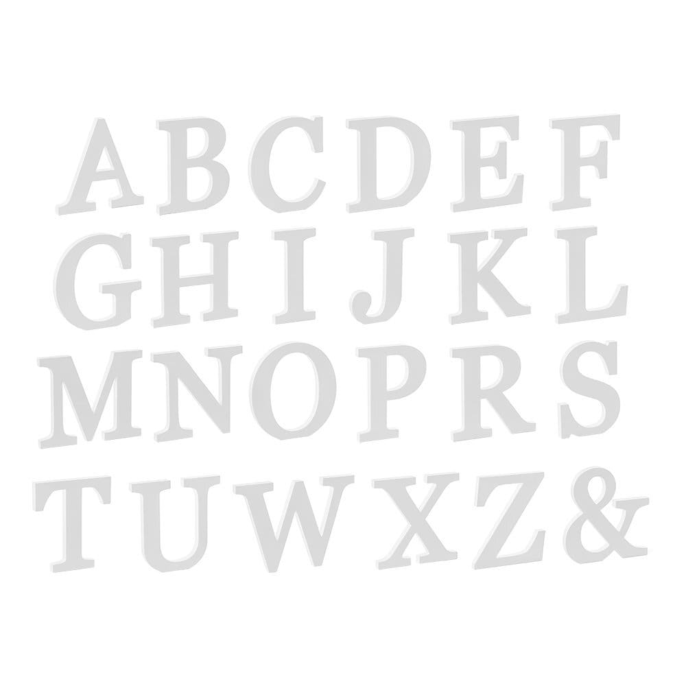 Holzbuchstaben, Weiß 20 cm