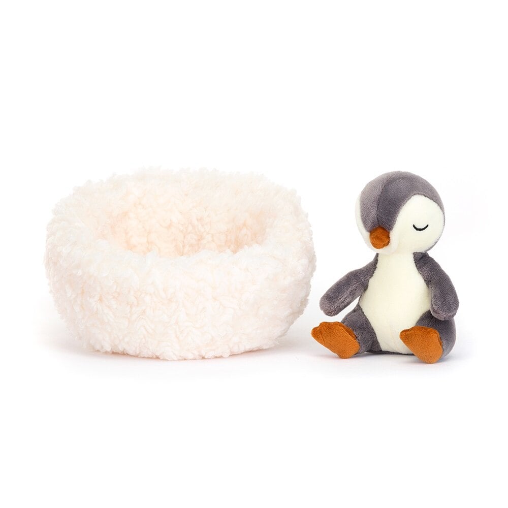 Jellycat - Pinguin mit Nest 14 x 13 cm